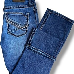 BKE Jake Jeans Mens 30x30 Blue Straight Stretch Distressed BUCKLE (29”x29”)